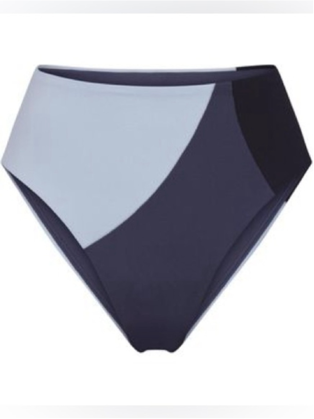 Left on Friday Hi Hi Bikini Bottom Colorblock High Waist Minimalist Size L